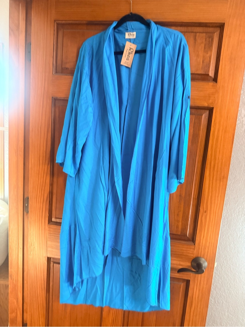 Blue Women's Duster Kimono
